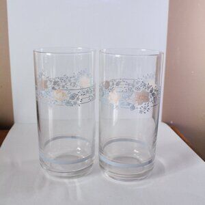 Corelle Apricot Grove Set Of 2 Glasses 16oz